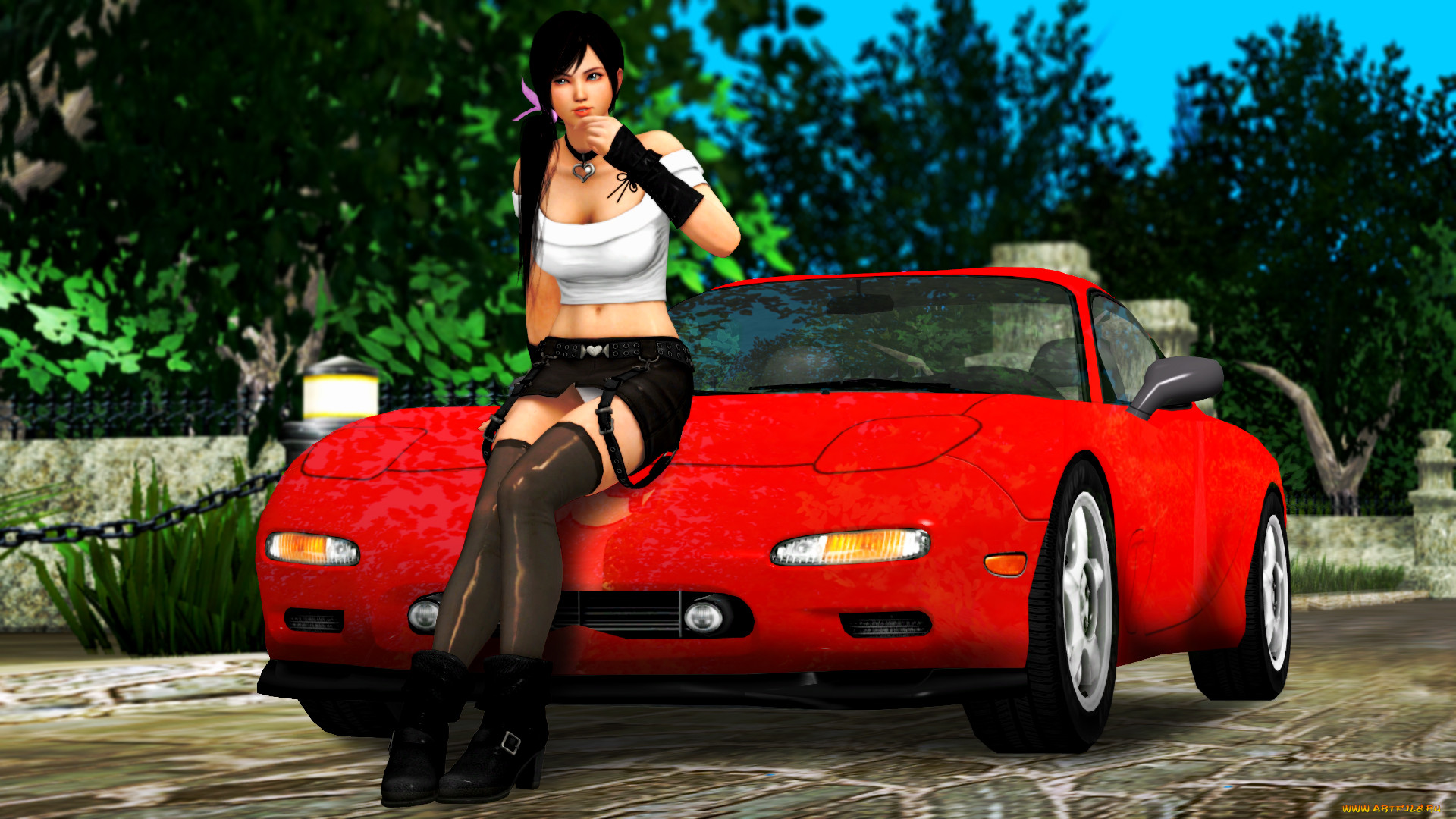 , 3d car&girl, , , , 